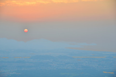 皿倉山2019　9月-5　夕陽と響灘②