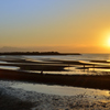真玉海岸2021　10月　干潟の夕景
