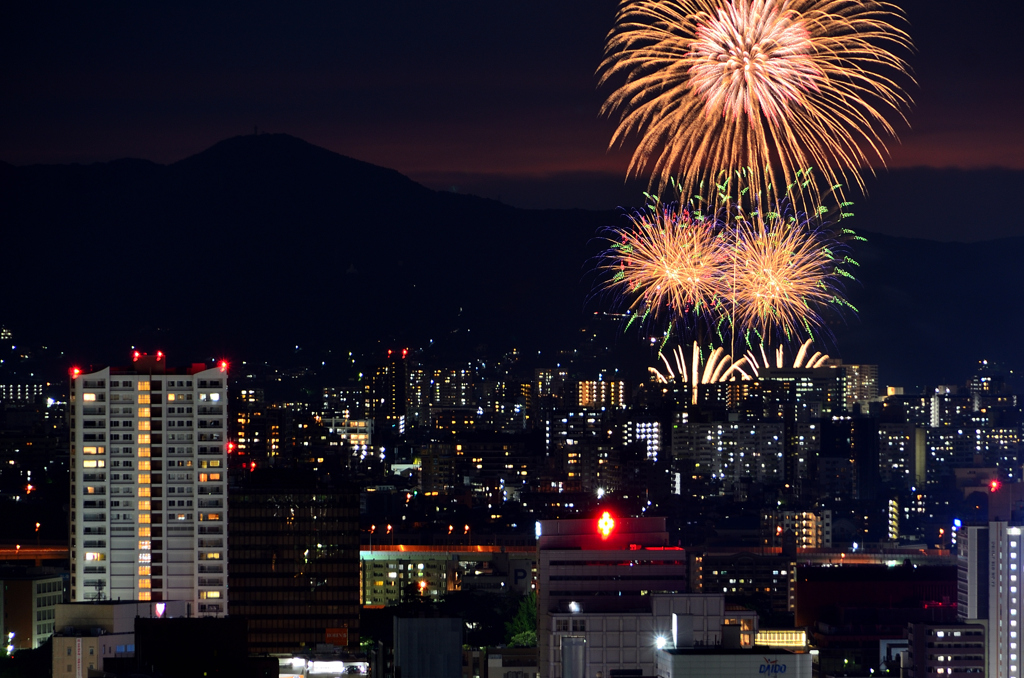 Ｋ市2023　7月　都市と花火③
