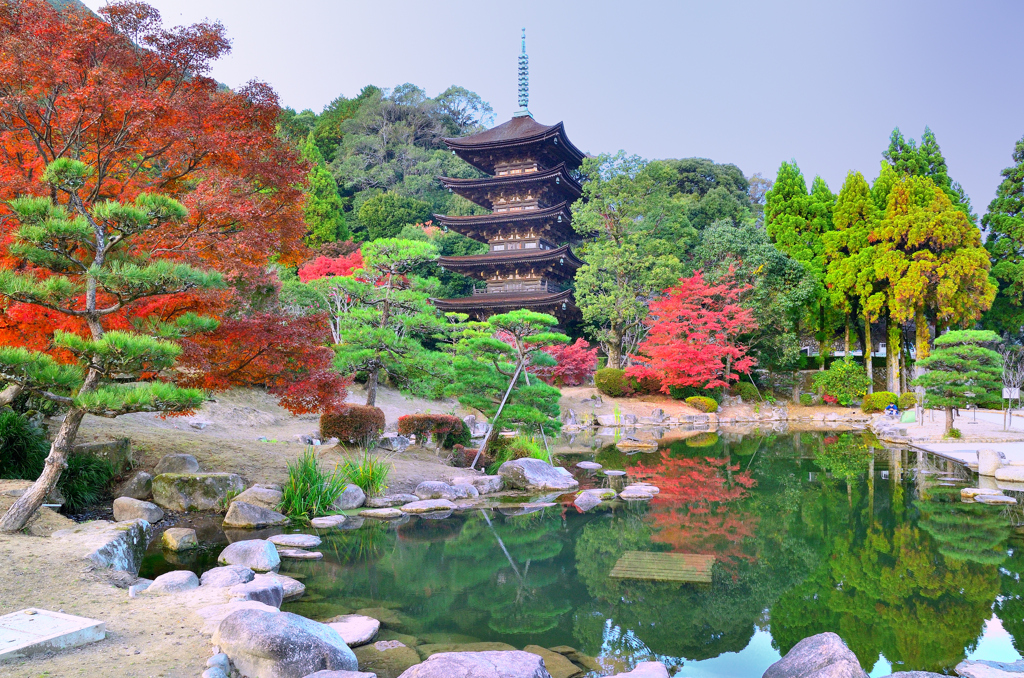 瑠璃光寺2020　秋-01　五重塔①
