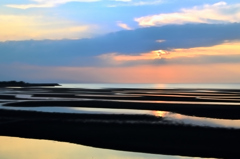真玉海岸2022　8月-8　夏雲と夕景