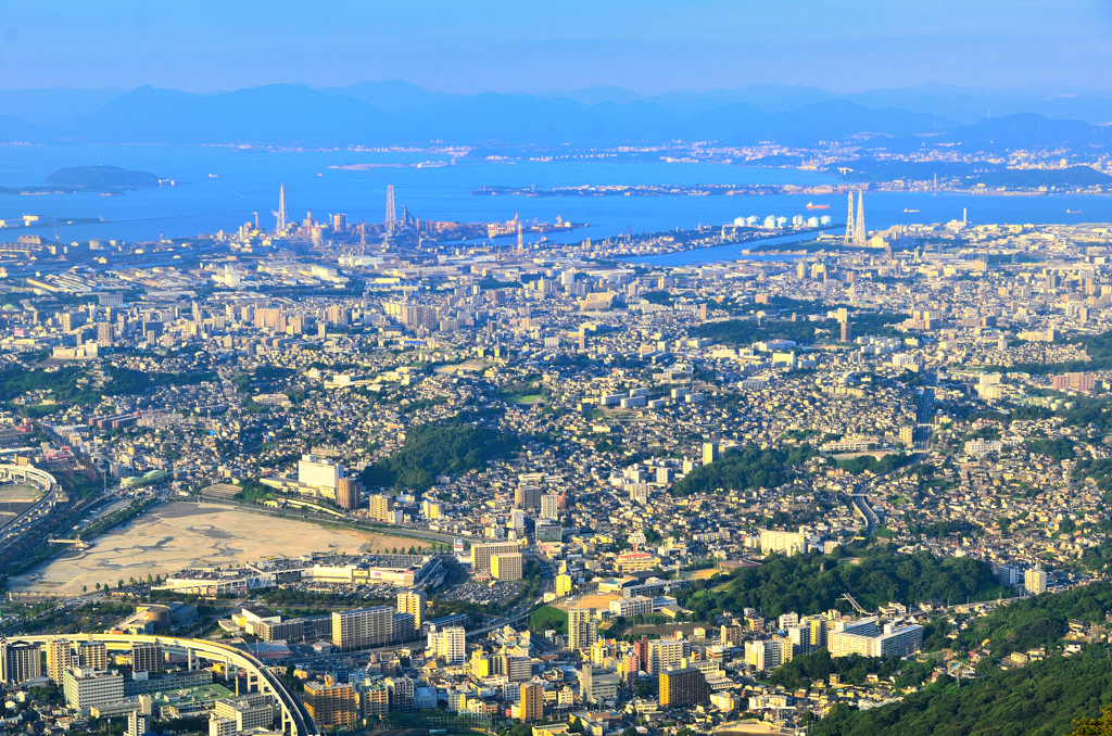 皿倉山2019　9月-4　関門海峡