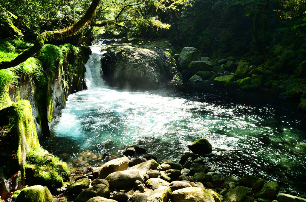 菊池渓谷2020　10月-5　黎明の滝①