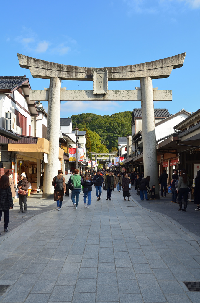 太宰府天満宮2020-3　1月　参道　鳥居