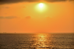 櫻井二見が浦2022　6月-1　夕陽と玄界灘
