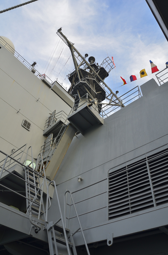 補給艦ましゅう2019-1　艦橋外階段