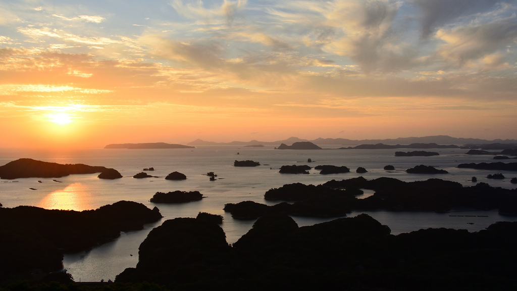 九十九島2020　9月　展海峰-1　島々＆夕景③