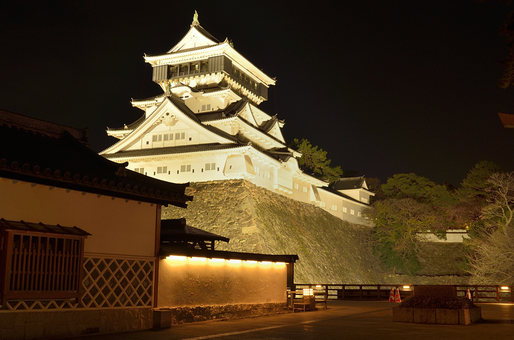 小倉城2023　2月-1　ライトアップ③