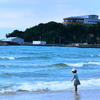 岩屋海岸2020　6月-2　少女と海
