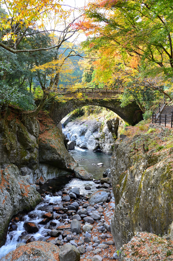 魔林峡2022　11月　紅葉と念仏橋