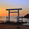 櫻井二見が浦2020　6月-6　夕陽と鳥居