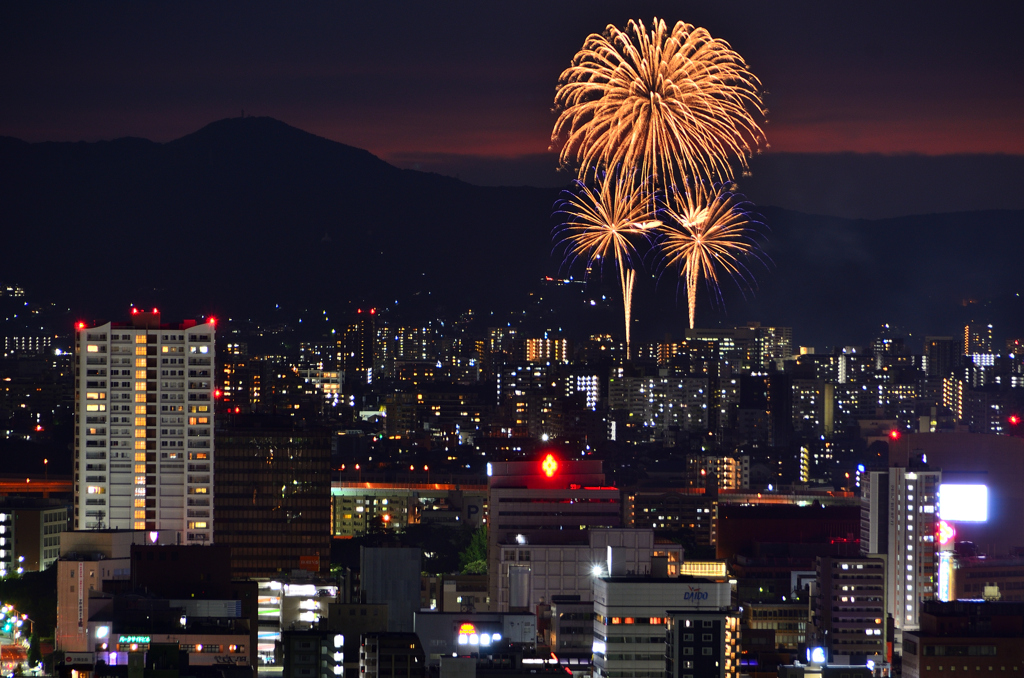 Ｋ市2023　7月　都市と花火②