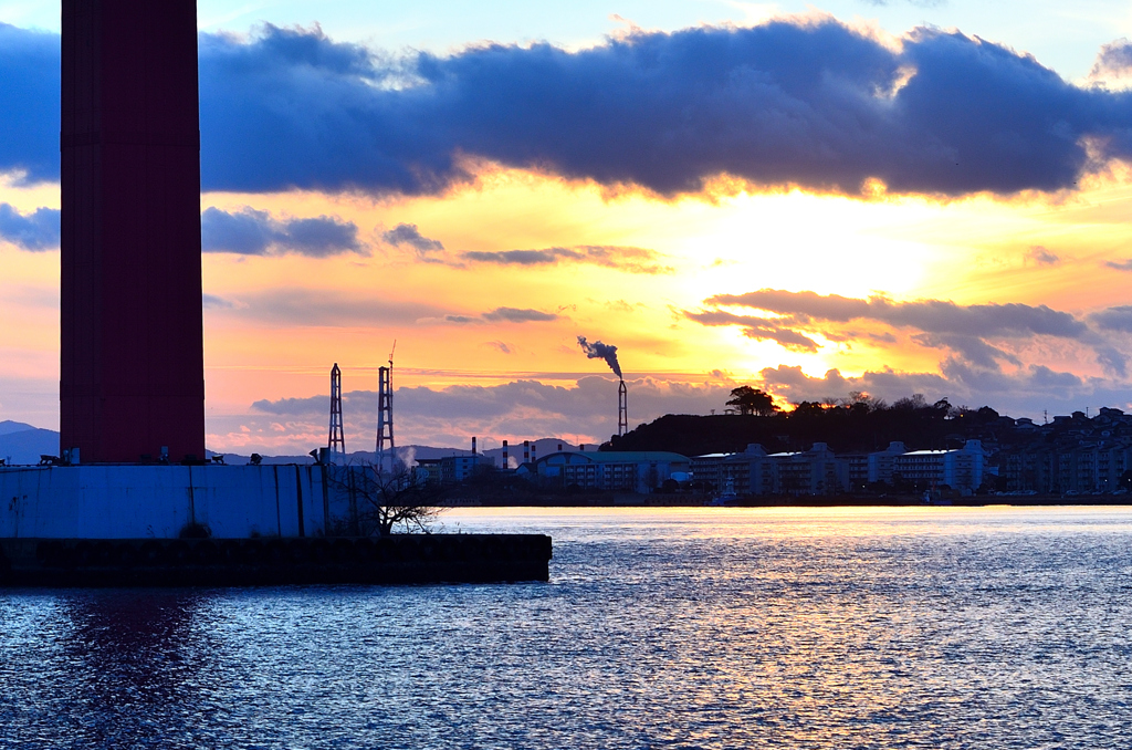 若戸大橋2022　1月　夕景②