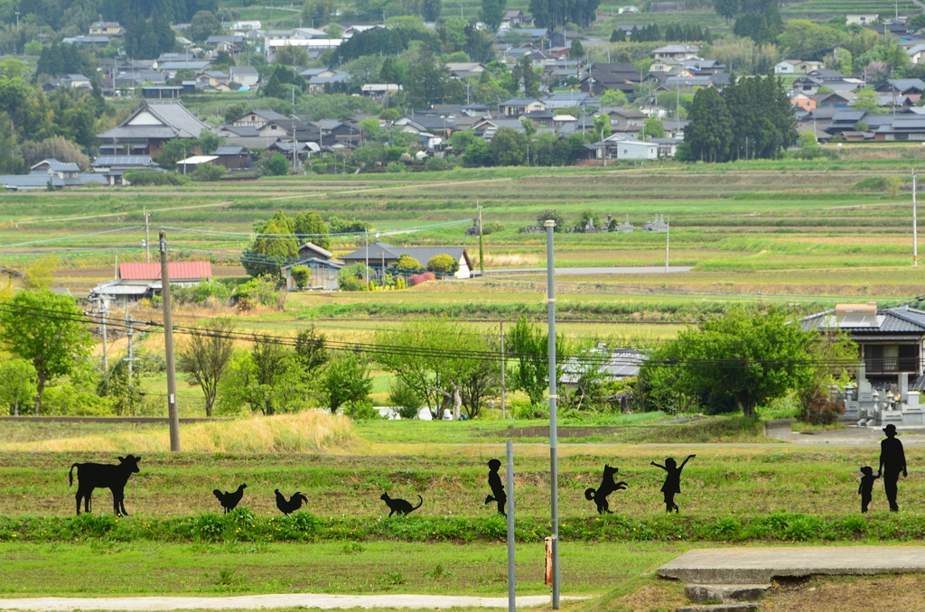 あそ望の郷2022　4月　オブジェ