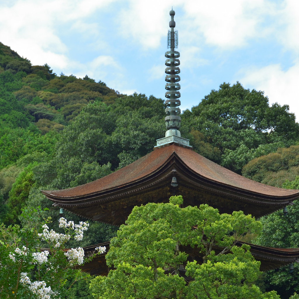 瑠璃光寺2019-2　五重塔の相輪
