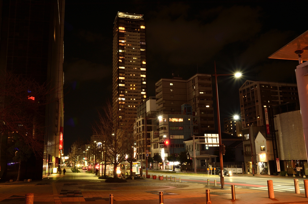 小倉2023　2月　夜景　タワーマンション①