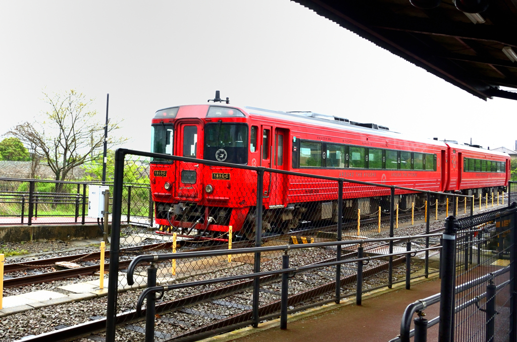 阿蘇駅2022-1　AROUND THE KYUSHU 定時発車