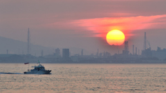関門海峡2024　9月-01　落日①