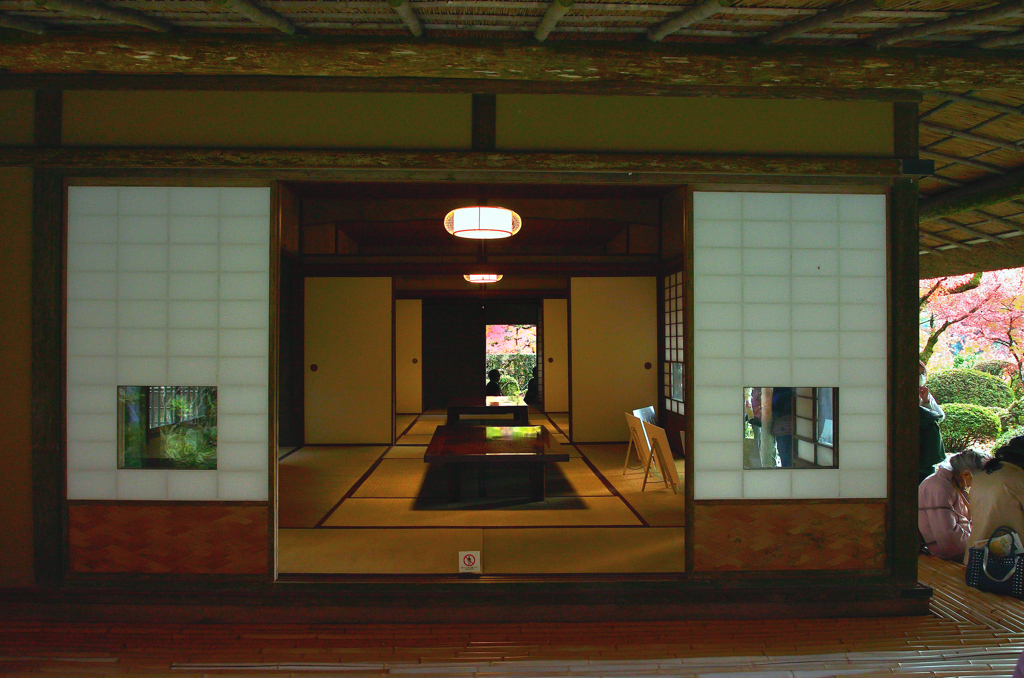 九年庵2022　11月-2　客畳より玄関