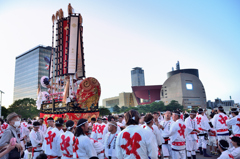 わっしょい百万夏まつり　戸畑祇園大山笠-2　昼の大山笠