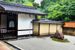 龍安寺2022　7月-3　雨の石庭②