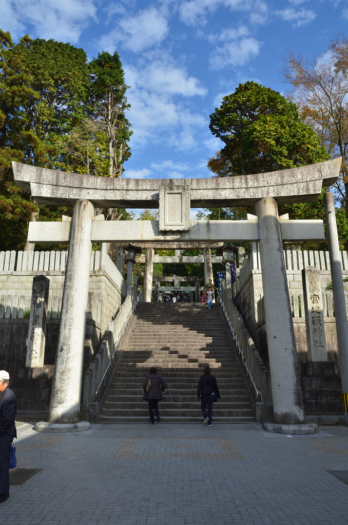 宮地嶽神社2019-1　秋　鳥居