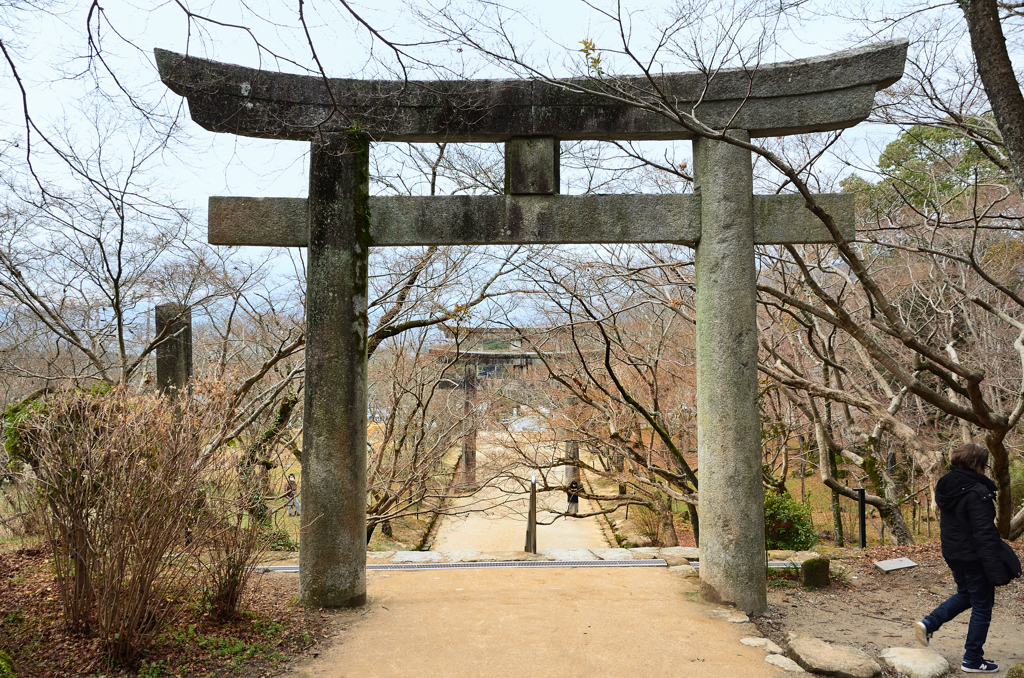 竈神社2021　冬　参道