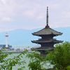 京都2022　7月　八坂の塔と京都タワー