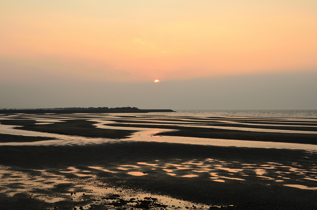 真玉海岸2020　2月-2　夕焼け