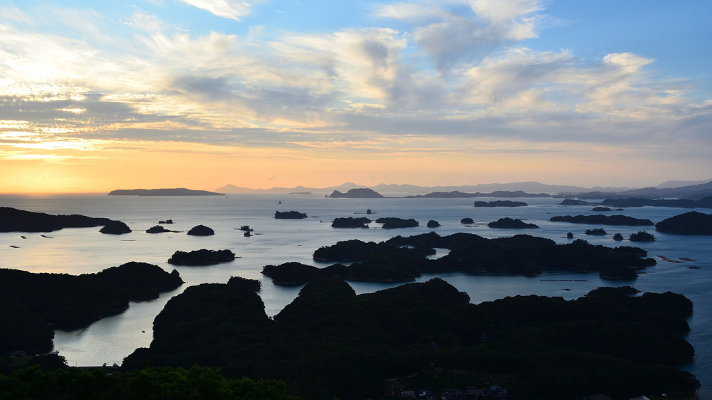 九十九島2020　9月-6　展海峰　夕景