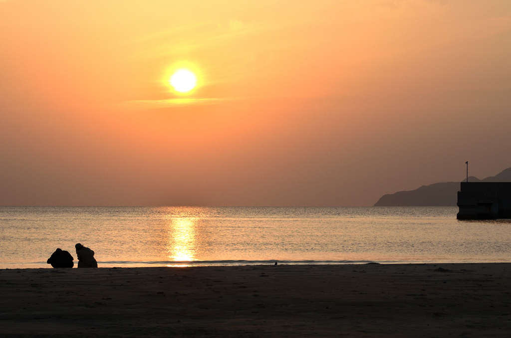 さつき松原2023　3月-1　夕景②