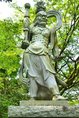 呑山観音寺2021　6月-2　天王院　吽石像