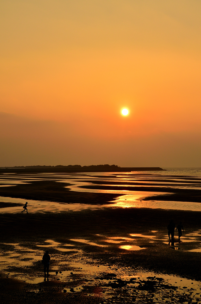 真玉海岸2020　2月-4　夕陽②