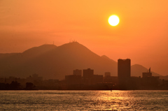 関門海峡2025　1月-01　夕景②