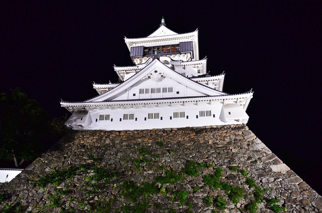 小倉城　白天守閣　夜景