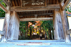 功山寺2021　秋-01　総門