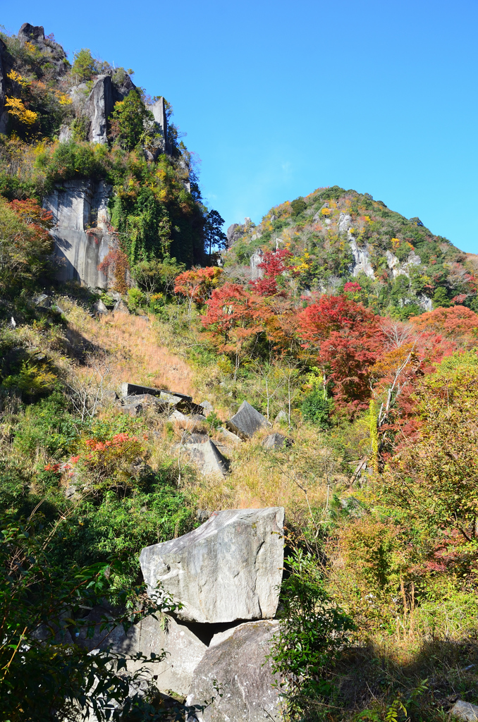 深耶馬渓2022　11月-1　鳶の巣山と群猿山