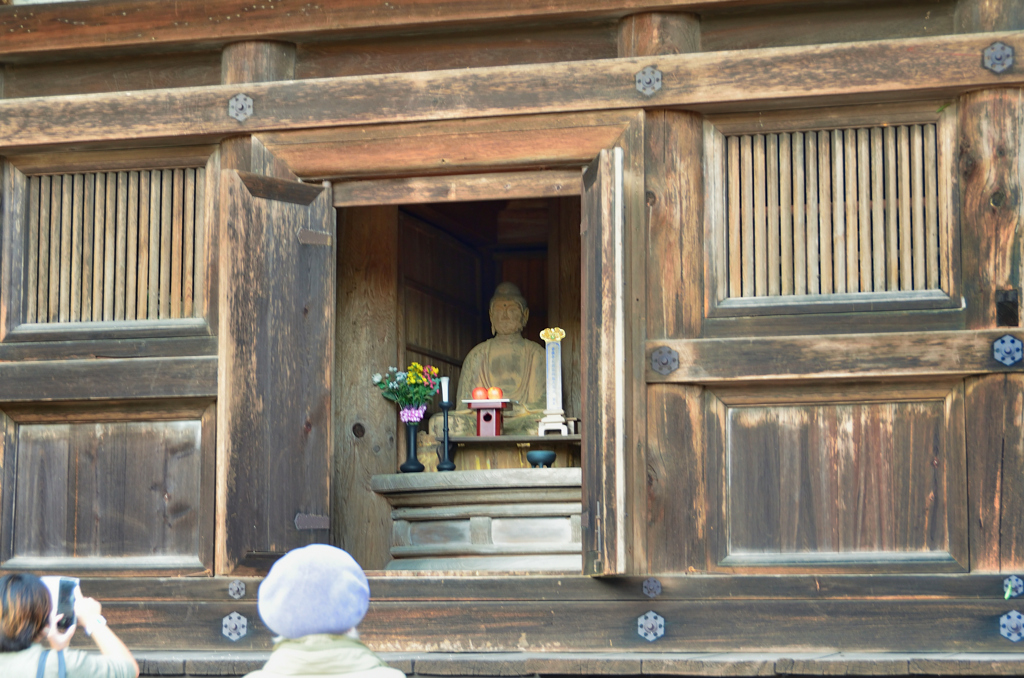 瑠璃光寺2022　11月-1　五重塔　御開帳