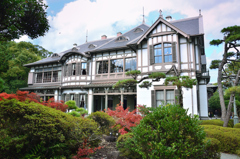 旧松本邸　洋館2023　晩秋-00　建屋庭側