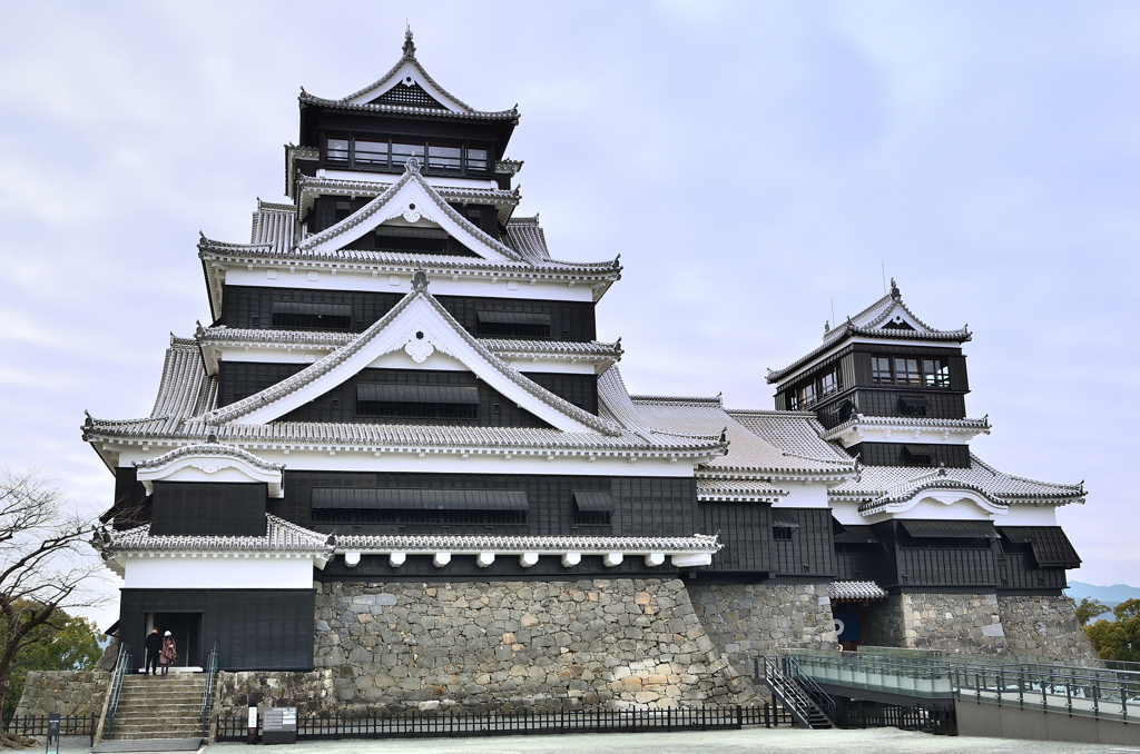 熊本城2022　1月-2　大小天守　東側