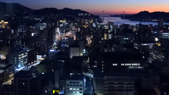 長崎2023　2月-3　新市庁舎　屋上庭園　夜景