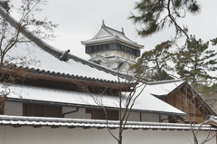 小倉城2023　1月-2　雪化粧②