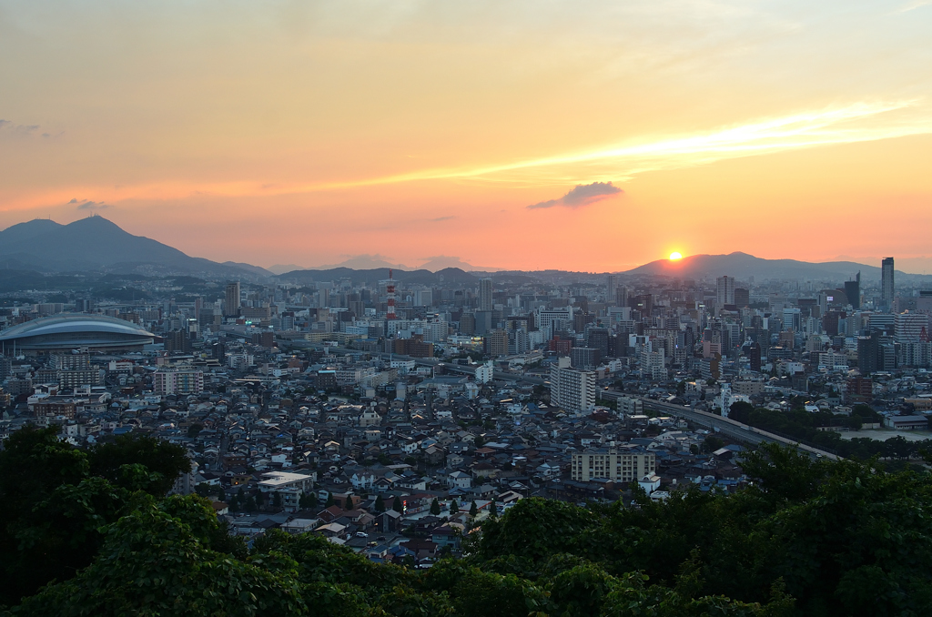 Ｋ市2020　夏　都市と夕景