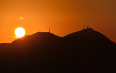 Ｋ市2023　1月-01　夕陽