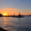門司港2022　黄昏の関門海峡