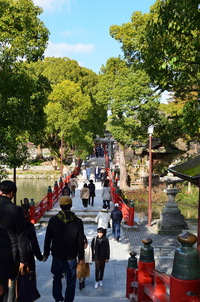 太宰府天満宮2020-1　1月　太鼓橋