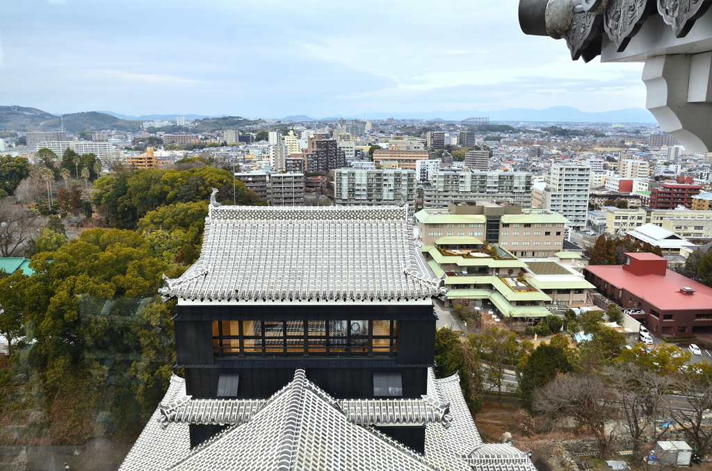熊本城2022　1月-2　大天守より小天守