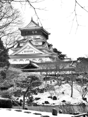小倉城2023　冬景色-1　天守①