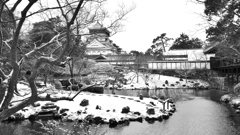 小倉城2023　冬景色-3　下屋敷庭園①
