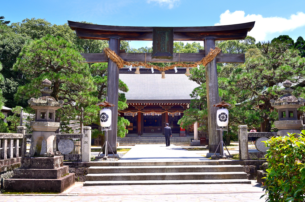 松陰神社2020　7月　拝殿